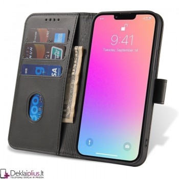 Dirbtinos odos dėklas - su skyreliais (Apple Iphone 13 Mini)